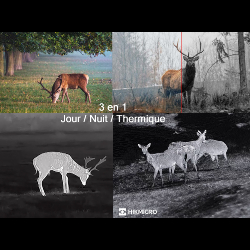 Jumelles thermiques HIKMICRO HABROK 4K HQ35LN - Multi-spectre avec télémètre laser + Jumelles 10x42 offertes !